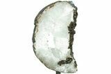 Quartz Nodule on Metal Base - Brazil #206876-1